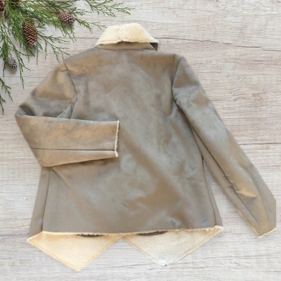 Kenneth Cole NWT vegan suede faux shearling jacket *shop@iamwarrior - Picture 4 of 7